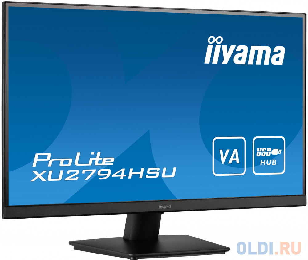 Монитор LCD 27" ETE VA-panel, 1920x1080, 250cd/m, 4ms, Speakers, HDMI, DisplayPort, Speakers, USB-HUB 2x 3.0