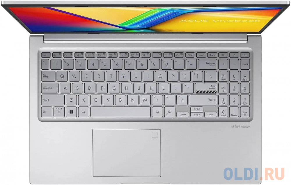 Ноутбук Asus VivoBook X1504ZA-BQ501 Core i5 1235U 8Gb SSD512Gb Intel UHD Graphics 15.6" IPS FHD (1920x1080) noOS silver WiFi BT Cam (90NB1022-M00