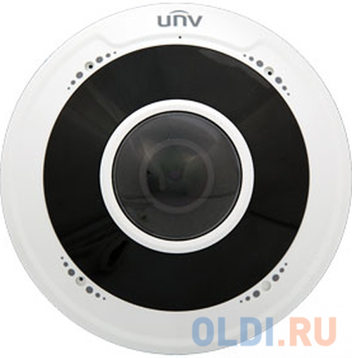 Uniview Видеокамера Fisheye IP видеокамера антивандальная 1/2.8&quot; 5 Мп КМОП @ 30 к/с, ИК-подсветка до 10м., 0.01 Лк @F2.0, объектив 1.4 мм, WDR, 2