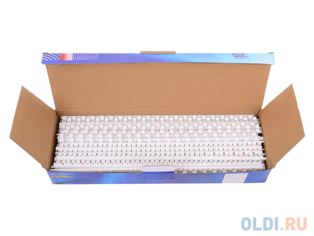Пластиковые пружины 6 мм (15-30 листов) белые 100 шт. Office Kit (BP2001)