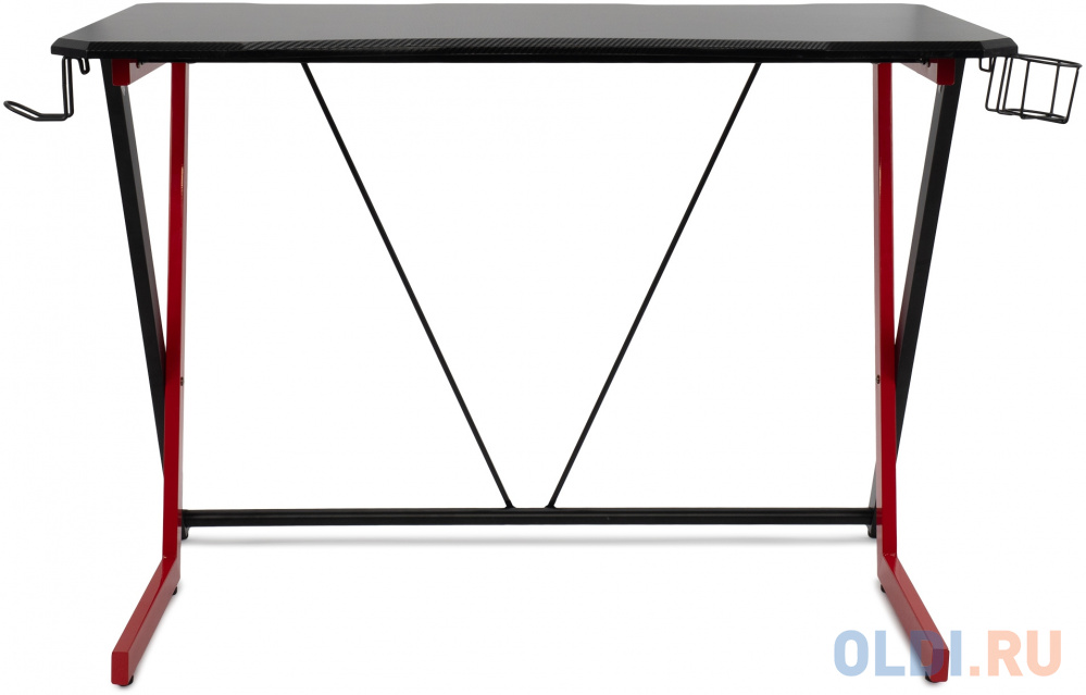 Стол игровой Оклик 521G столешница МДФ черный каркас красный 110х60см в Москвe