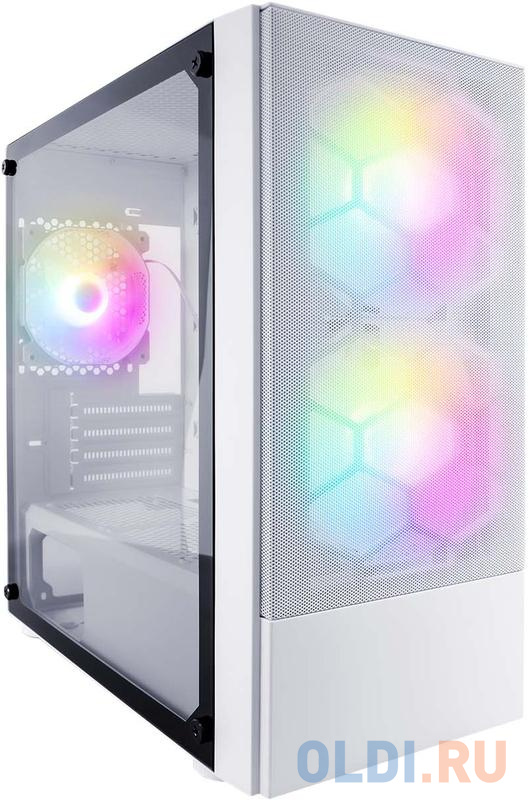 Корпус microATX 1stPlayer FIREBASE X4-M Без БП белый