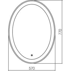 Зеркало Grossman Galaxy 60х80 сенсор (857770)