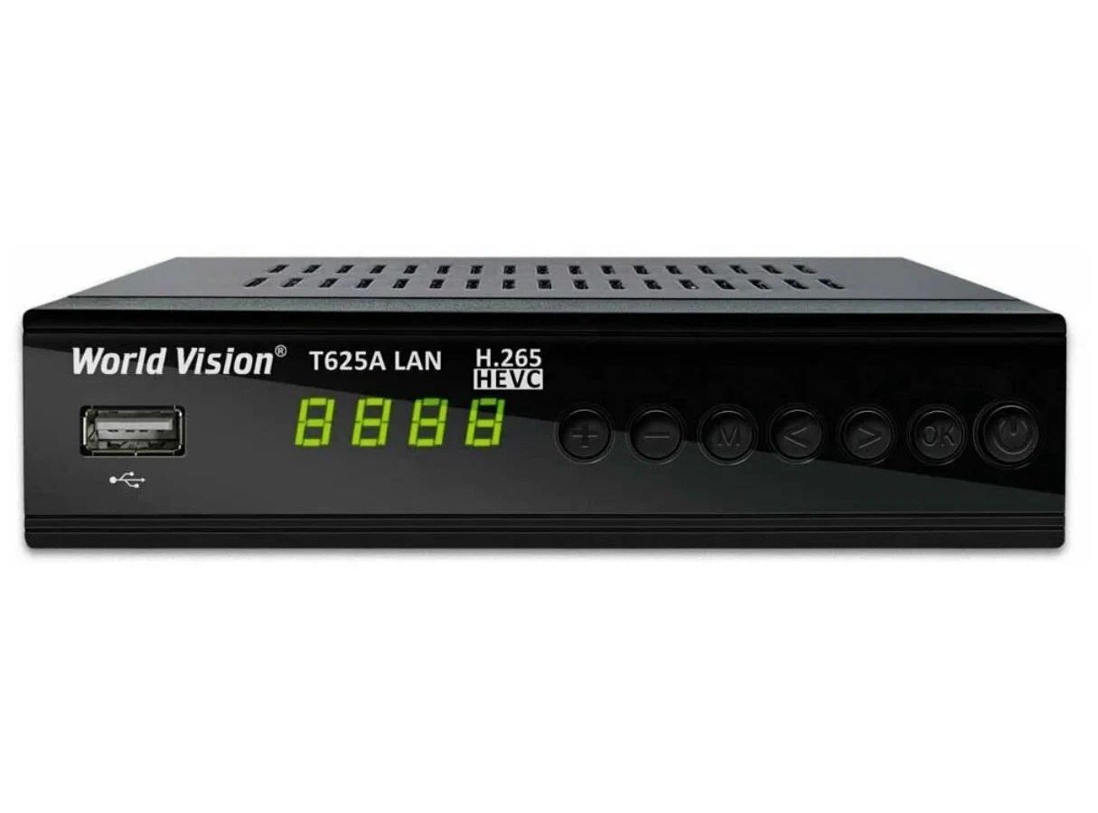 TV-тюнер DVB-T2/C World Vision T625A LAN, Dolby Digital