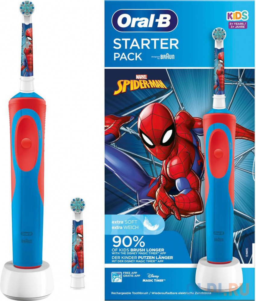 Электрическая зубная щетка VITALITY D103 SPIDERMAN + CASE ORAL-B