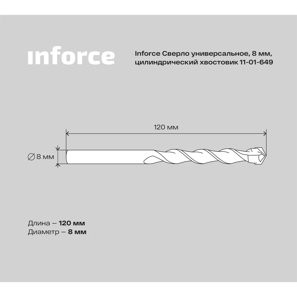 Универсальное сверло Inforce в Москвe