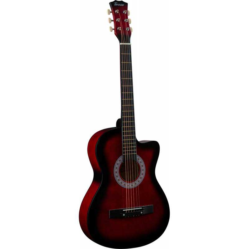 Гитара акустическая TERRIS TF-3802C RD красный