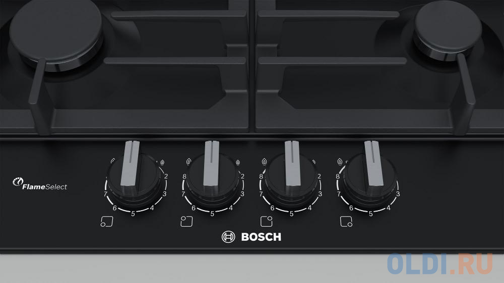 Газовая варочная поверхность Bosch PCH6A6B90R черный