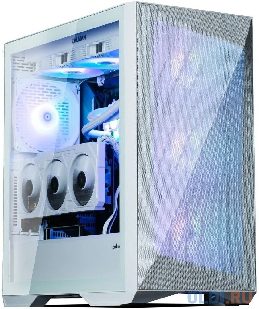 Корпус MidiTower Zalman Z9 Iceberg MS white (ATX, без БП, ARGB, 2xUSB2.0 Type-A + USB3.2 Type-C) (Zalman Z9 Iceberg MS)