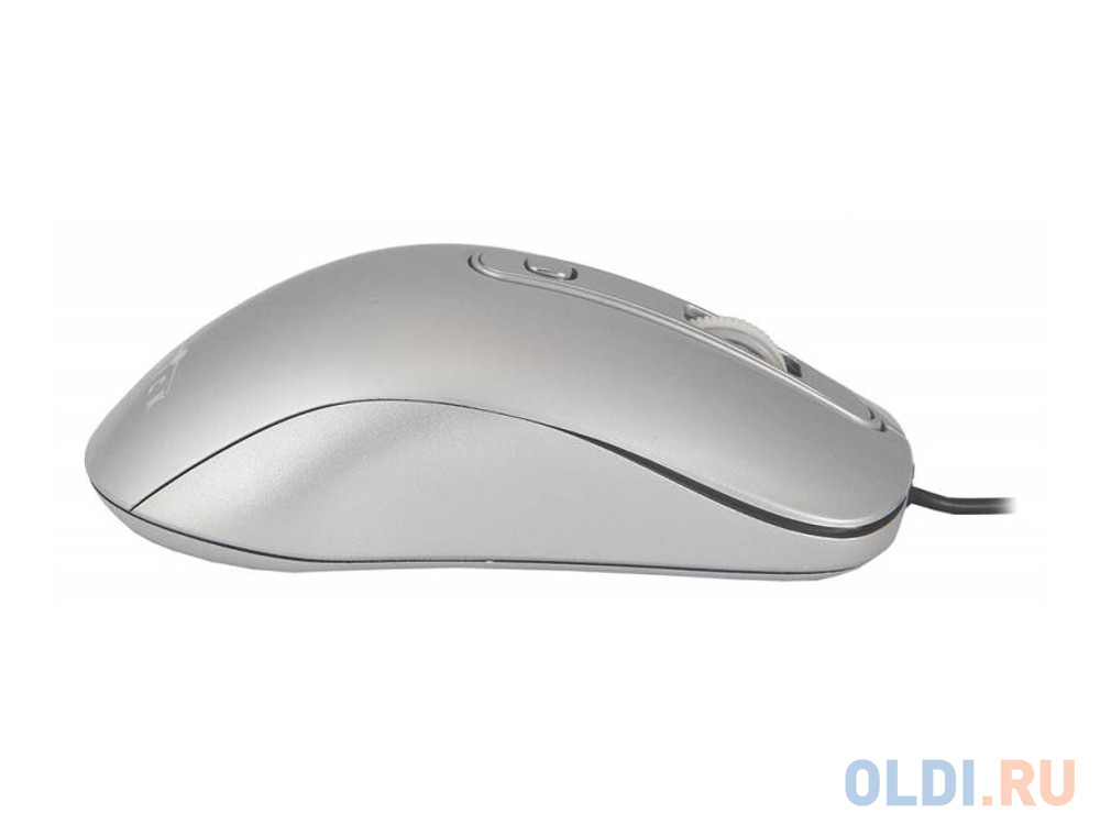 Мышь Oklick 155M silver optical (1600dpi) USB (3but)