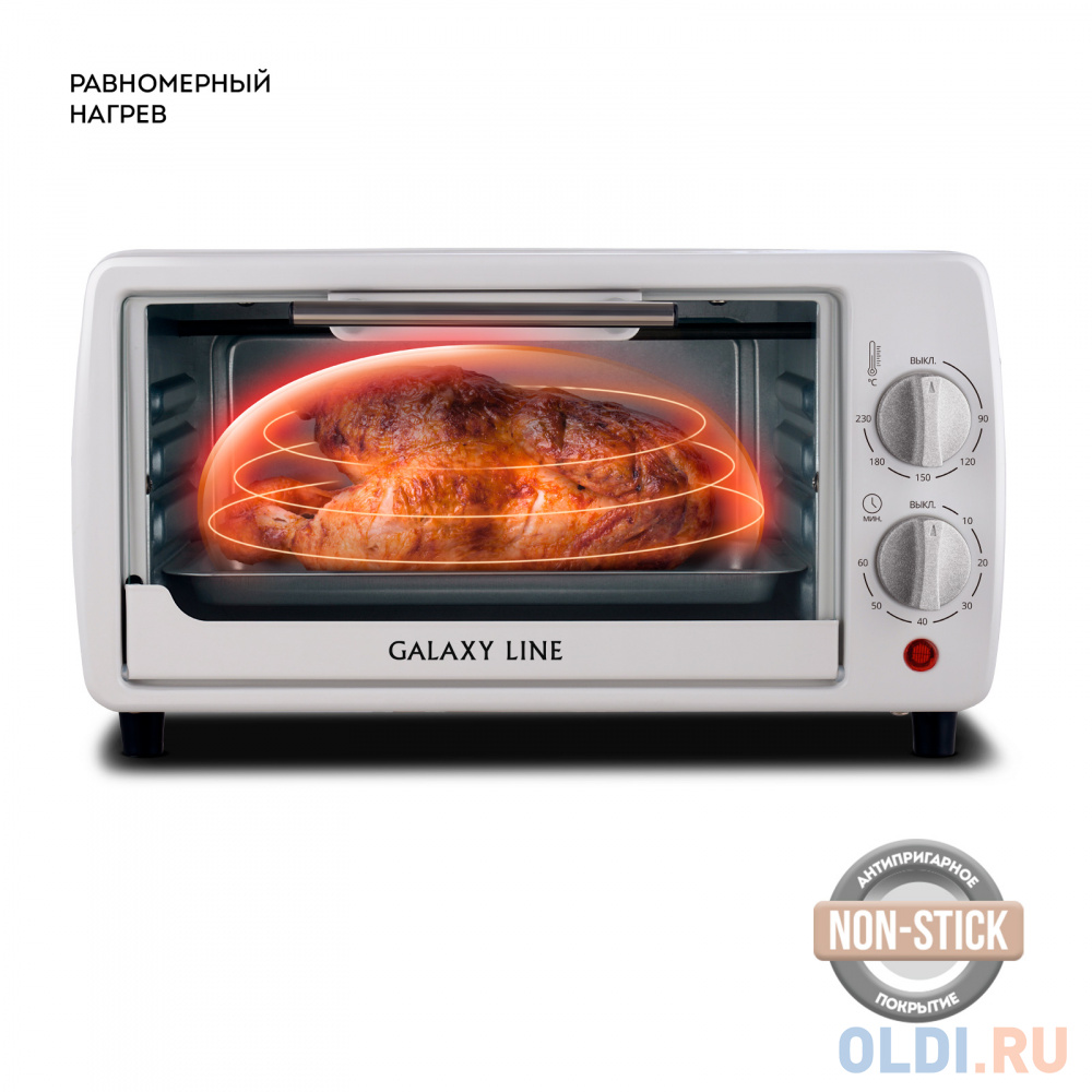 Мини-печь GALAXY GL 2625 белый в Москвe