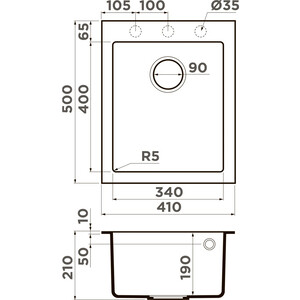 Кухонная мойка Omoikiri Bosen 41A-WH белый (4993814) в Москвe