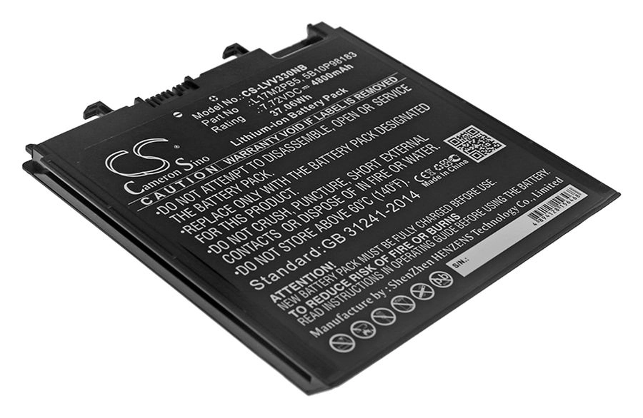 Аккумуляторная батарея CameronSino CS-LVV330NB для Lenovo V330-14, 7.72V, 4800mAh, черный