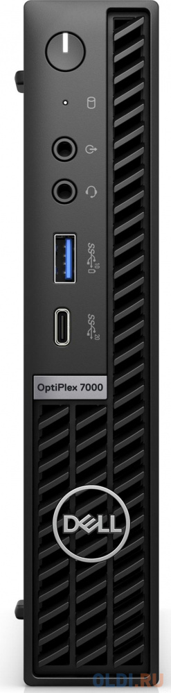 ПК Dell Optiplex 7000 Micro i7 12700T (1.4) 16Gb SSD512Gb UHDG 770 Windows 11 Professional GbitEth WiFi BT 260W мышь клавиатура черный (7000-7651)