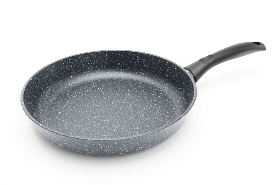 Сковорода Нева Металл Посуда Готовить легко GL4124 24 см, алюминий, антипригарное покрытие, серый без крышки