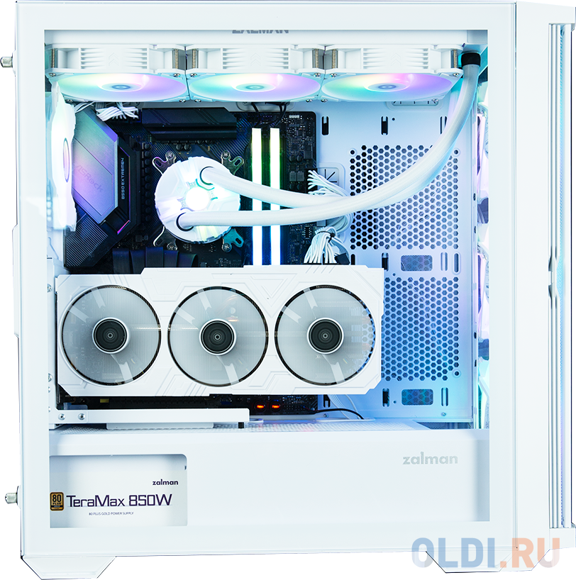 Корпус MidiTower Zalman Z10 DUO White (без блока питания) (Zalman Z10 DUO White)