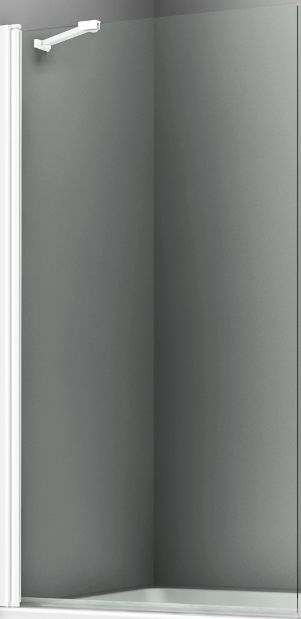 Стеклянная шторка WasserKRAFT 48P01-80WHITE Fixed SET2482