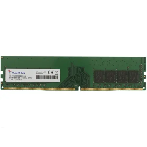 Память DDR4 DIMM 16Gb, 3200MHz, CL22, 1.2 В, ADATA, Premier (AD4U320016G22-SGN)