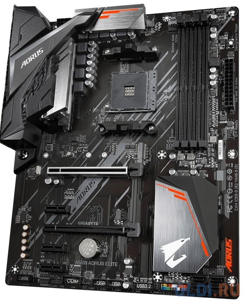 Материнская плата ASRock A520 AORUS ELITE Socket AM4 AMD A520 4xDDR4 2xPCI-E 16x 3xPCI-E 1x 4 ATX Retail