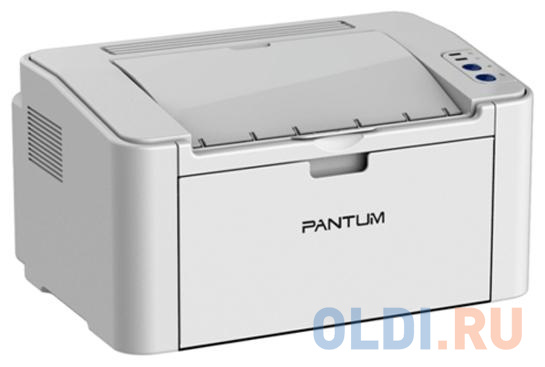 Принтер Pantum P2200 (лазерный, ч.б., А4, 20 стр/мин, 1200x1200 dpi, 64Мб RAM, лоток 150 листов, USB, серый корпус)