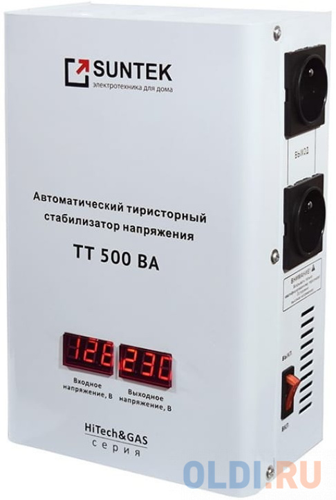 Стабилизатор напряжения Suntek TT-500 2 розетки