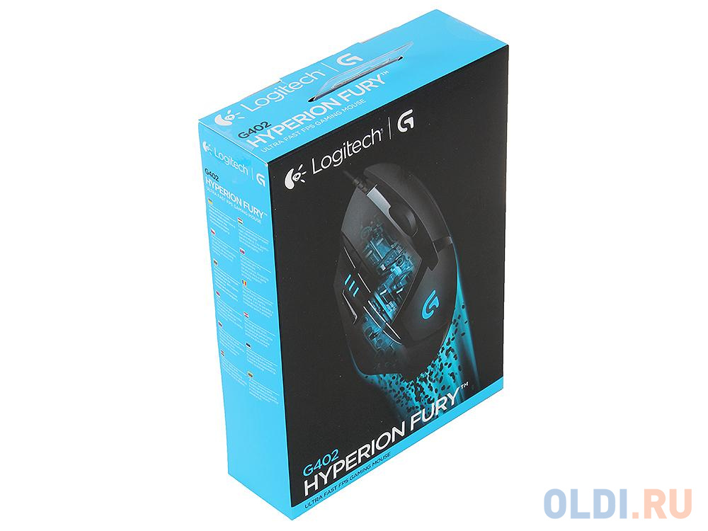 Мышь (910-004067) Logitech Gaming Mouse G402 Hyperion Fury USB Optical & Fusion Engine, 240 - 4,000 dpi в Москвe