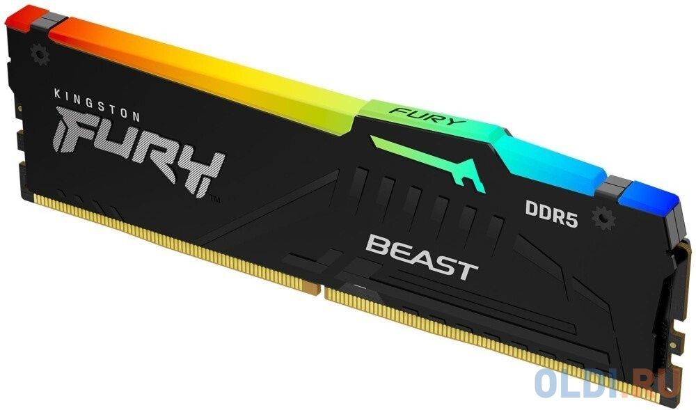 16GB Kingston DDR5 5600 DIMM FURY Beast RGB XMP Gaming Memory KF556C40BBA-16 Non-ECC,  CL40, 1.25V, 1RX8 40-40-40  288-pin 16Gbit, RTL