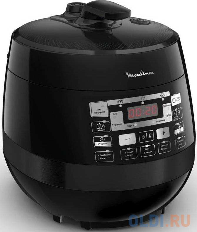 Мультиварка Moulinex Quickchef CE430832 5л 1000Вт серебристый/черный