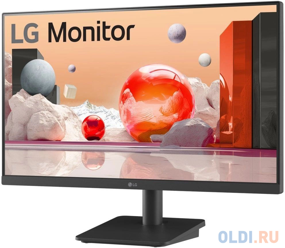 МОНИТОР 23.8" LG 24MS500-B Black (IPS, 1920x1080, 100Hz, 5 ms, 178°/178°, 250 cd/m, 1300:1, +2xHDMI 1.4)