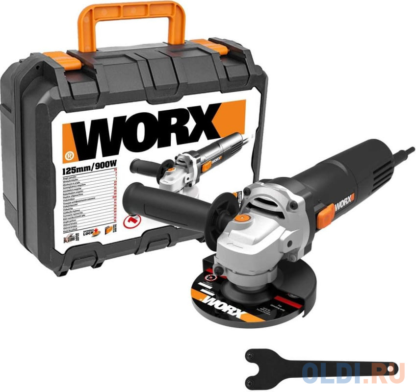 Угловая шлифовальная машина WORX WX718, 900Вт, 125мм