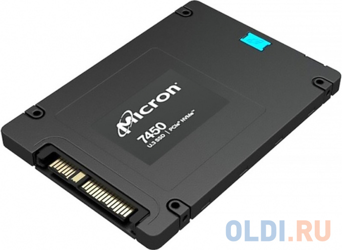 Micron SSD 7450 MAX, 800GB, U.3(2.5" 15mm), NVMe, PCIe 4.0 x4, 3D TLC, R/W 6800/1400MB/s, IOPs 530 000/145 000, TBW 4300, DWPD 3 (12 мес.)