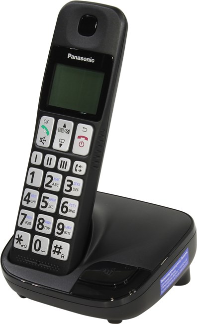Радиотелефон Panasonic KX-TGE110, DECT, АОН, черный