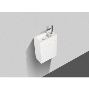 Тумба с раковиной BelBagno Pietra 40 bianco lucido (PIETRA MINI-400-1A-SO-BL-L, BB-400-PM-LVB)