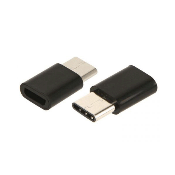 Переходник Redline УТ000016931 micro USB B (m) USB Type-C (f) черный