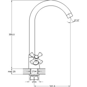 Смеситель для кухни G.lauf QTZ (QTZ4-A827)