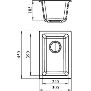 Кухонная мойка Ewigstein EW-2540 черный в Москвe