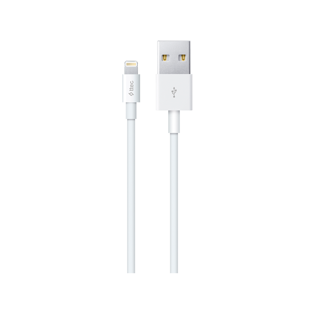 Дата-кабель USB-Lightning 8-pin, 1 м, TTEC (2DK7508B)