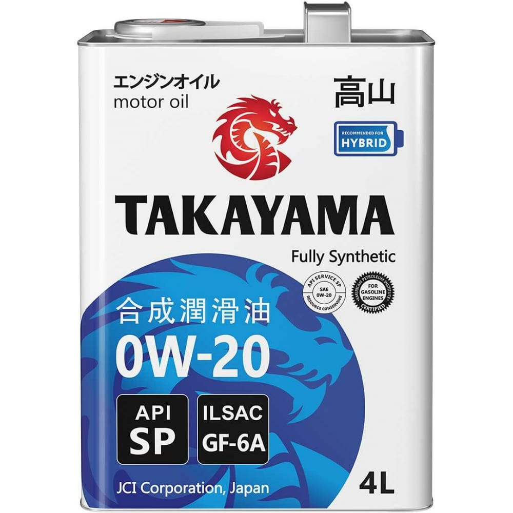 Синтетическое моторное масло TAKAYAMA