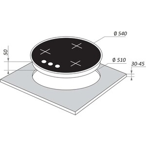 Газовая варочная панель MAUNFELD EGHG.43.23CW/G