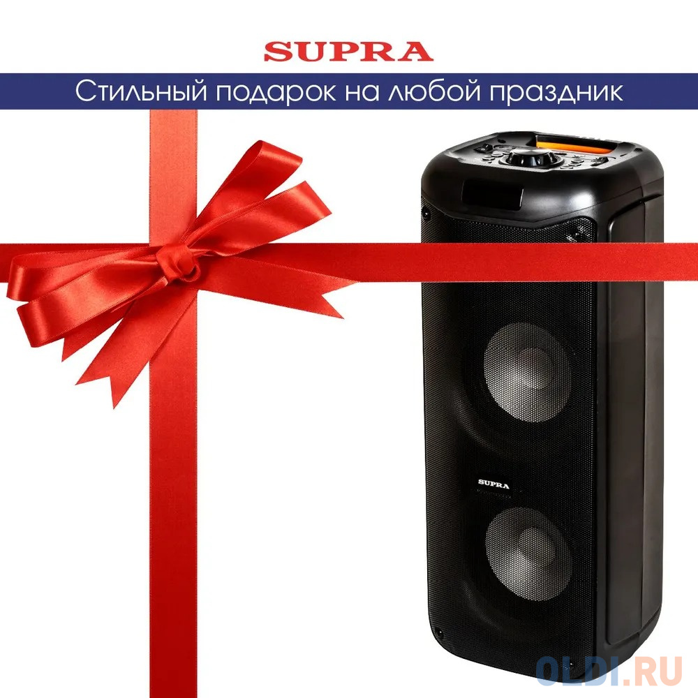 Минисистема Supra SMB-780 черный 140Вт FM USB BT SD