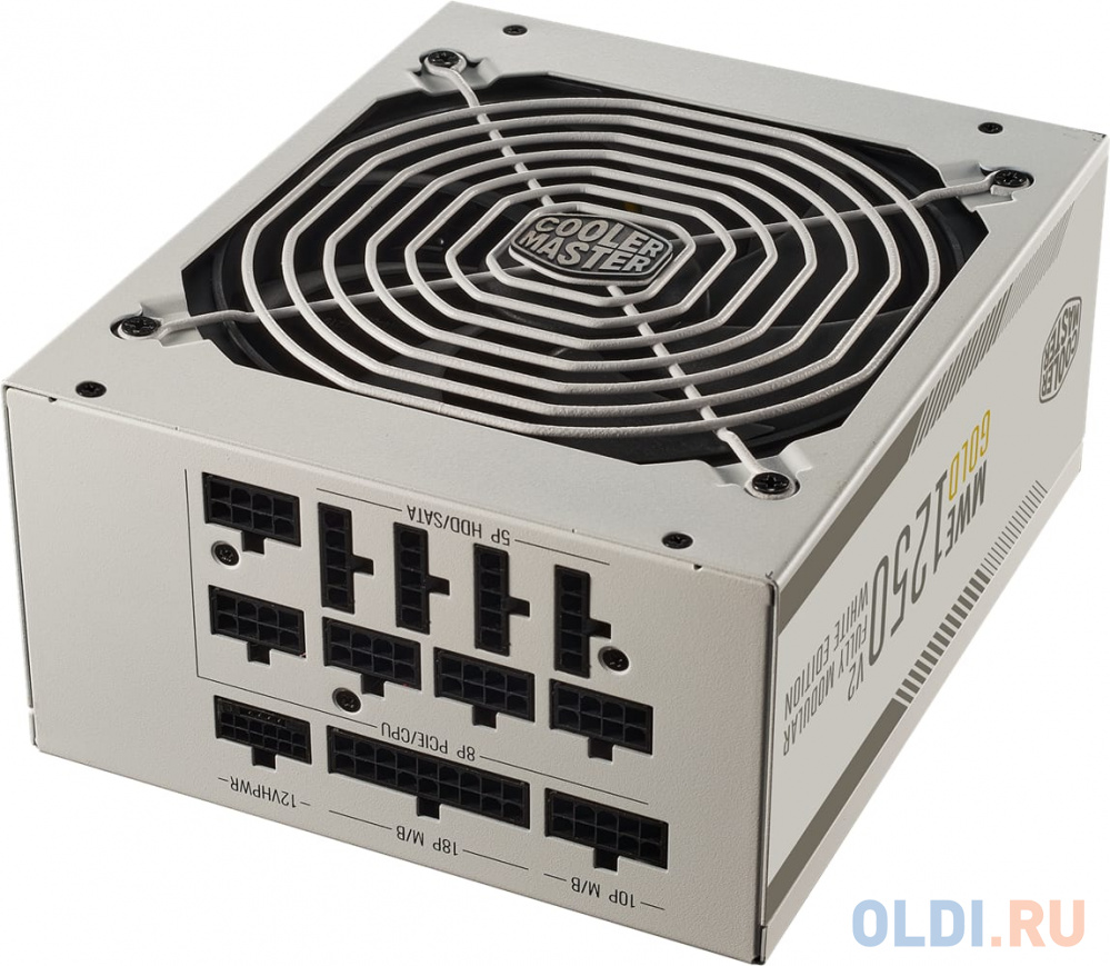 Блок питания 1250 Ватт/ Power Supply Cooler Master MWE Gold V2, FM 1250W ATX3.0 A/EU-White, EPS12V, APFC, 24 pin, 4+4 pin, 8 pin CPU, 12 SATA, 6+2 pin