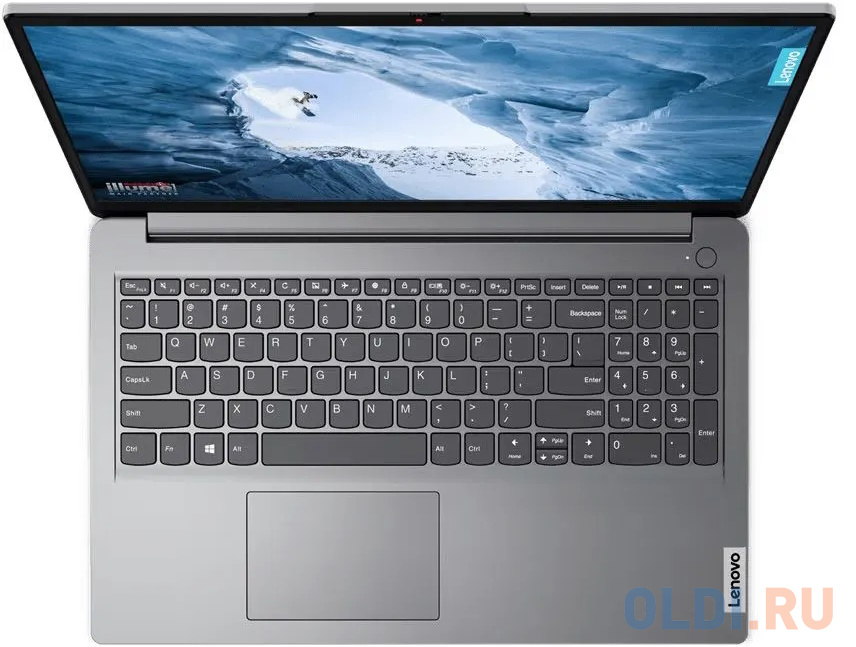 Ноутбук 15.6" FHD LENOVO IdeaPad 1 grey (Core i5 1235U/8Gb/256Gb SSD/VGA int/noOS) (82QD00ASRK)