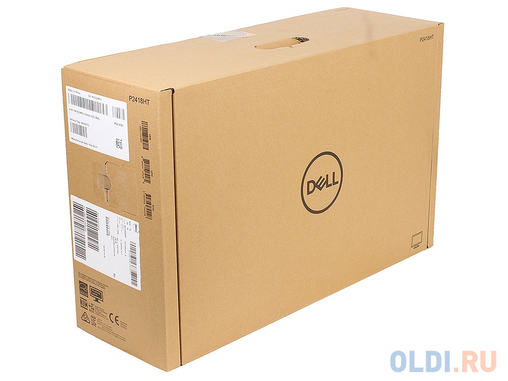 Монитор 23.8" Dell P2418HT TOUCH Black IPS, 1920x1080, 6ms, 250 cd/m2, 1000:1 (DCR 8M:1), D-Sub, HDMI, DP, USBhub