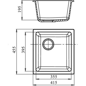 Кухонная мойка Ewigstein EW-3540 иней