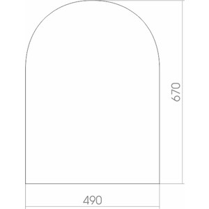 Зеркало Mixline Аркада 49х67 с фацетом (4620001980178) в Москвe
