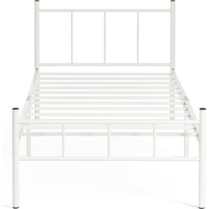 Кровать TetChair Кровать Iris (mod.9311) дерево гевея/металл, 160*200 см (Queen bed), Белый (White)