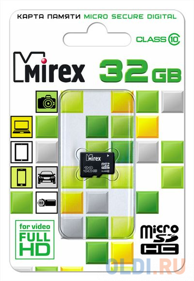 Флешка 32Gb Mirex 13612-MC10SD32 кардридер черный в Москвe