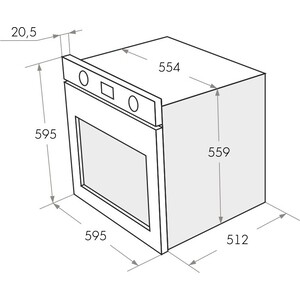 Электрический духовой шкаф MAUNFELD EOEH 5811W