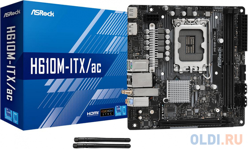 Материнская плата ASRock H610M-ITX/AC