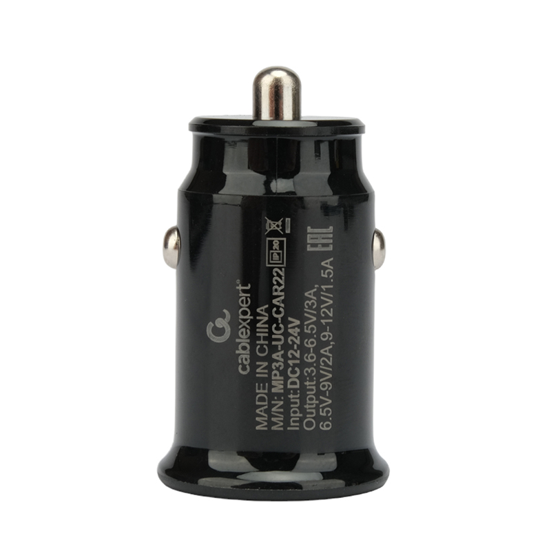 Зарядное устройство Gembird Cablexpert USB QC3.0 MP3A-UC-CAR22